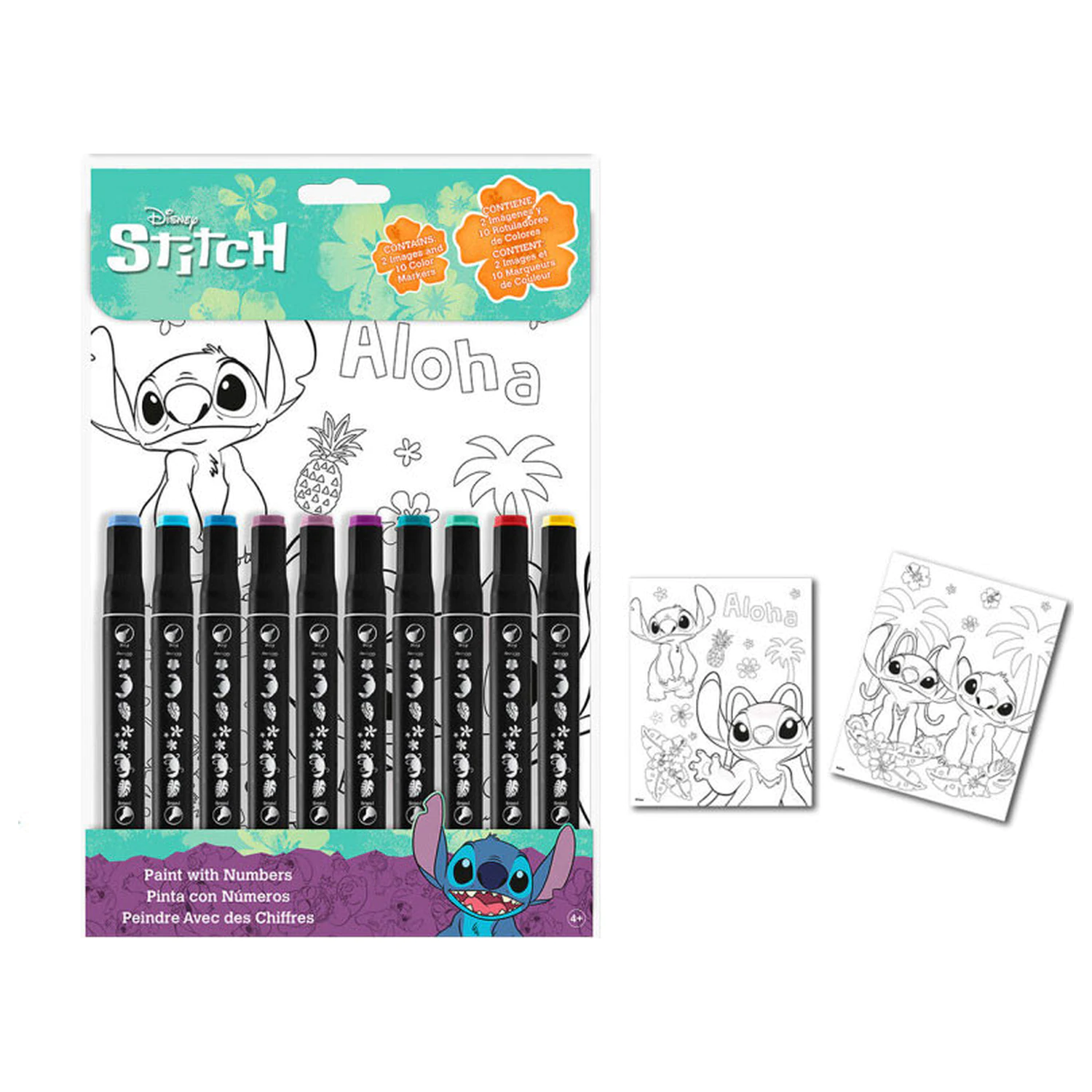 Lilo and Stitch Aloha kolorowanka z numerami zdjęcie produktu