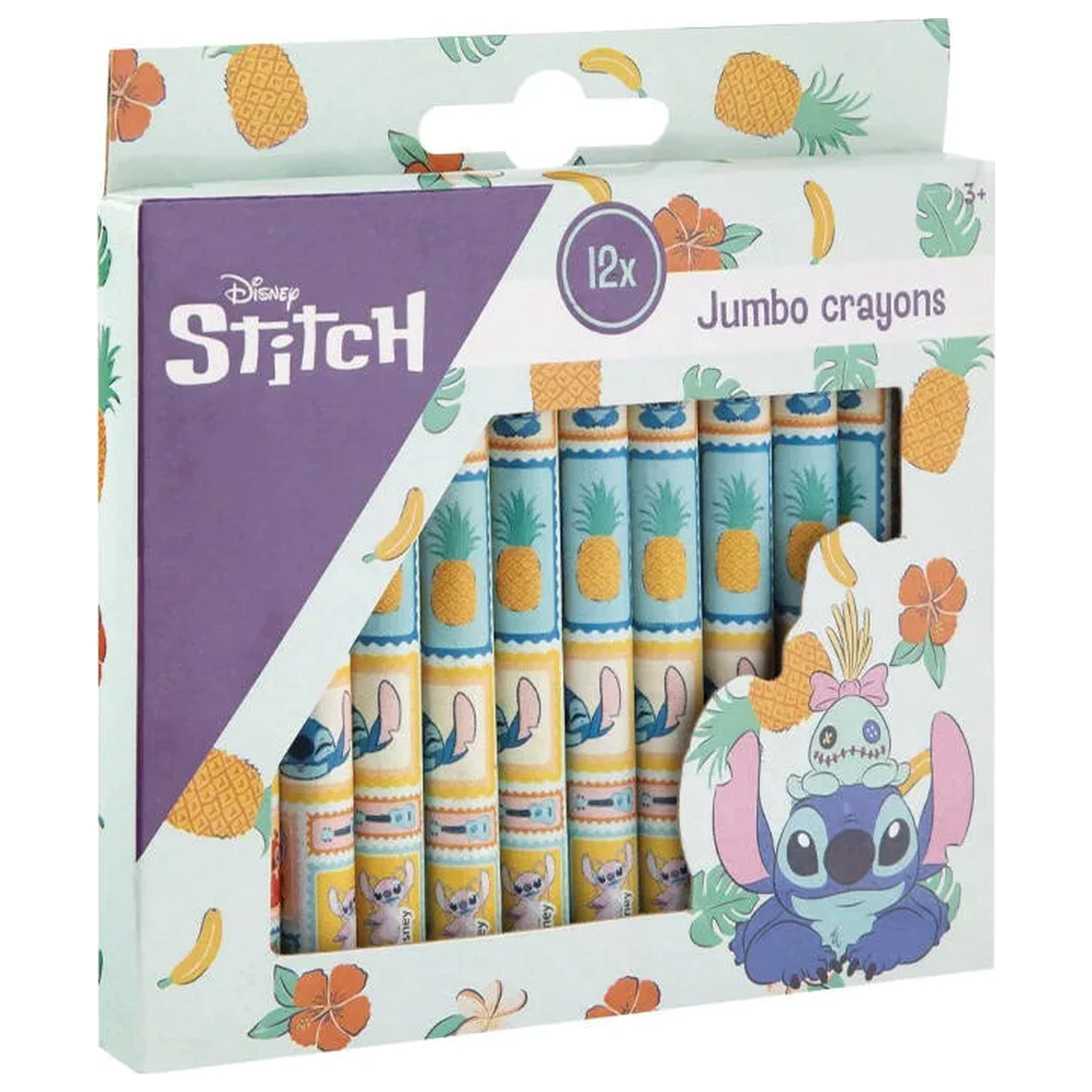 Stitch Aloha kredki, zestaw 12 sztuk zdjęcie produktu