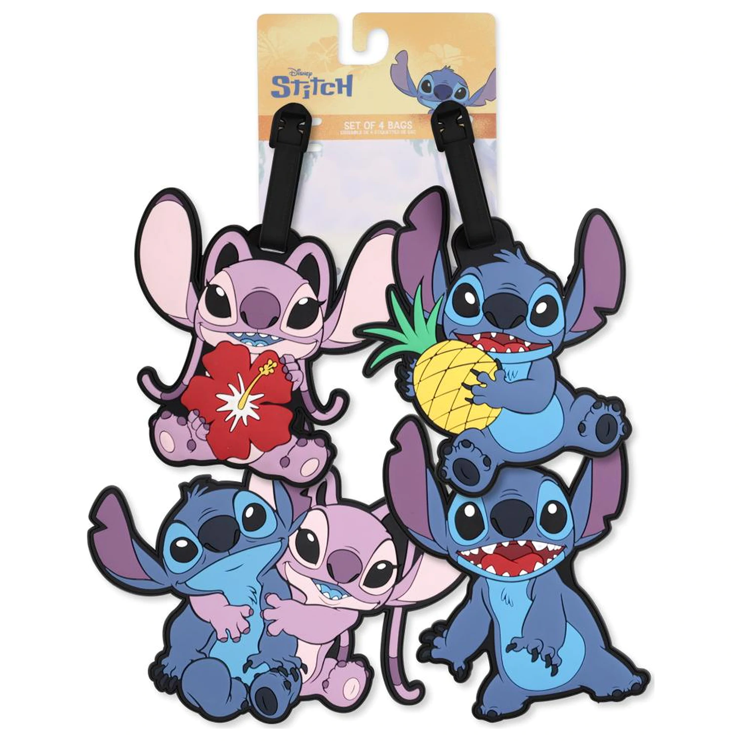 Stitch & Angel Zestaw 4 szt. zawieszek na bagaż zdjęcie produktu