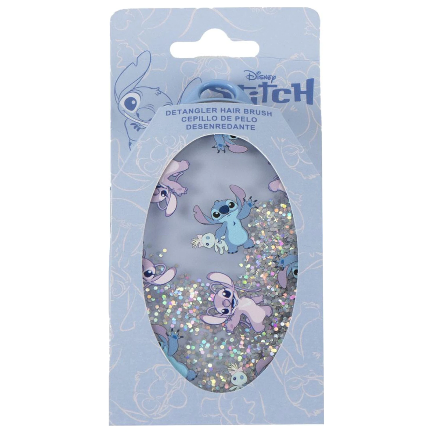 Stitch Angel szczotka do włosów z brokatem, grzebień 13 cm zdjęcie produktu