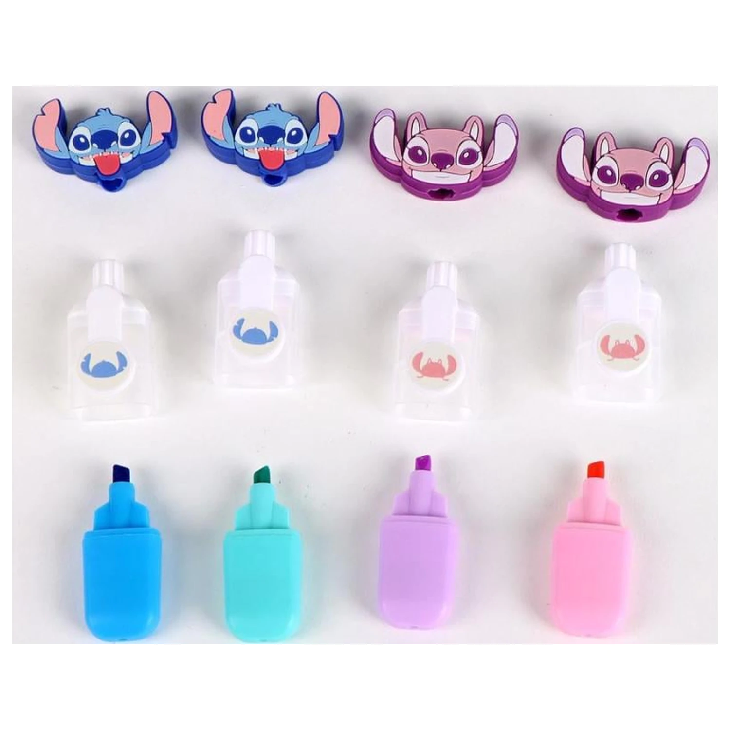 Stitch & Angel Zestaw 4 mini zakreślaczy z główką zdjęcie produktu