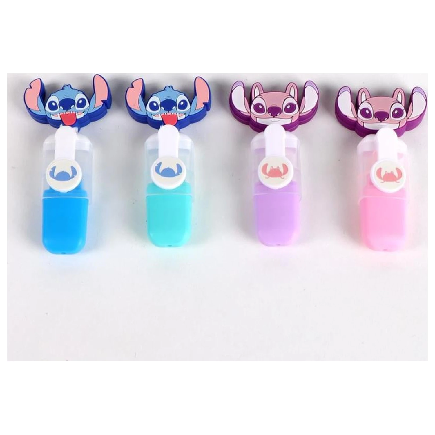 Stitch & Angel Zestaw 4 mini zakreślaczy z główką zdjęcie produktu