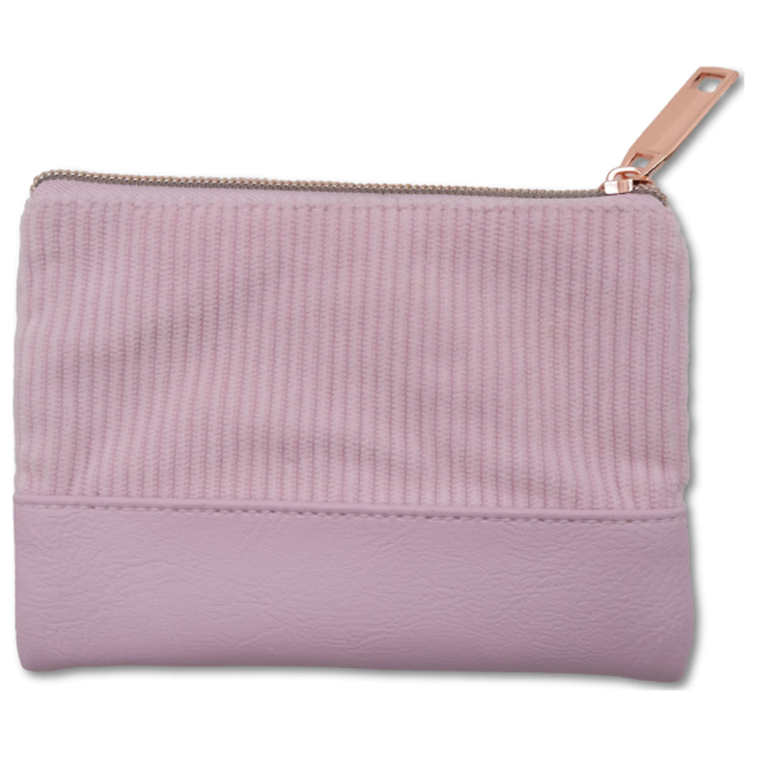 Stitch & Angel Różowy sztruksowy Fashion Duo Pouch Portfel zdjęcie produktu