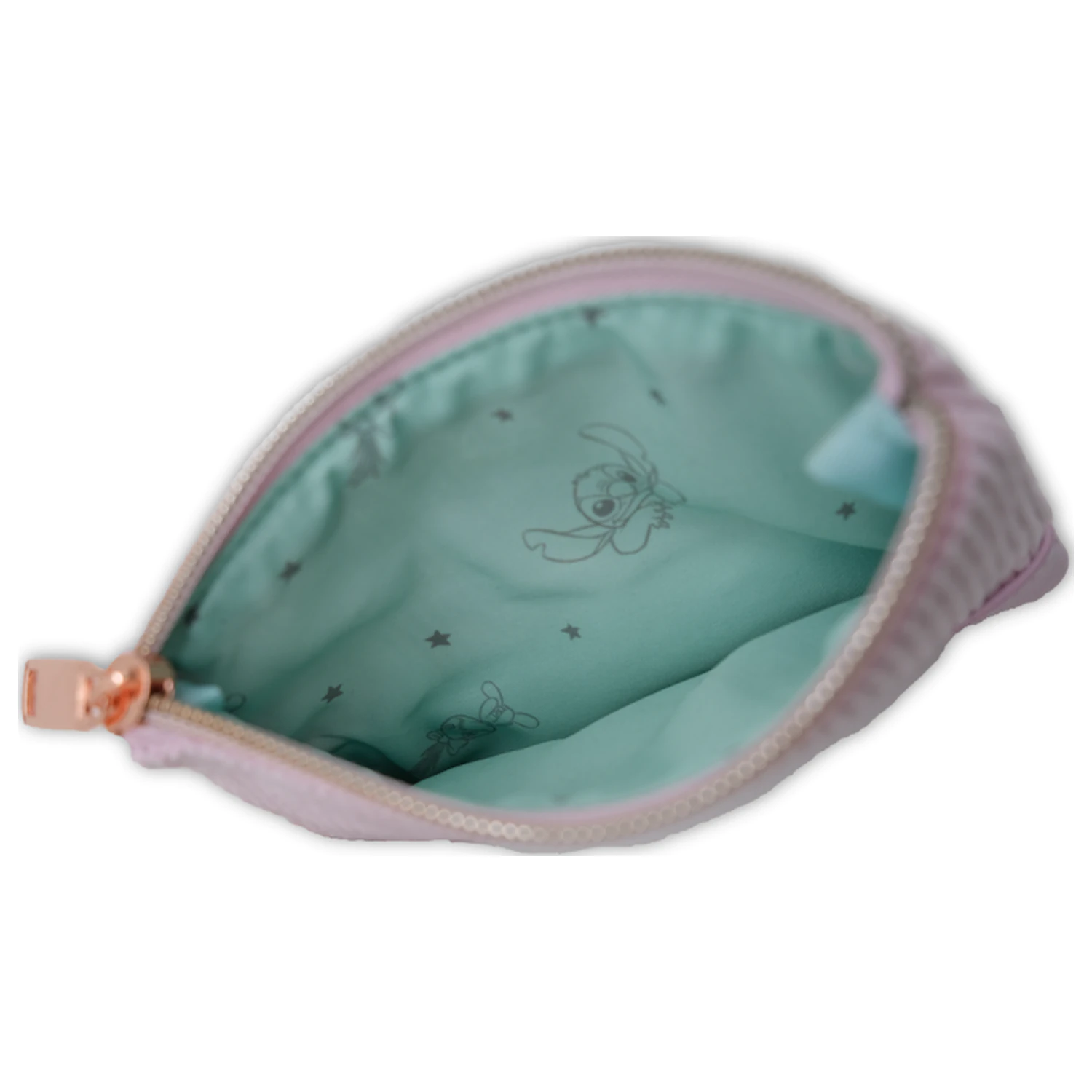 Stitch & Angel Różowy sztruksowy Fashion Duo Pouch Portfel zdjęcie produktu