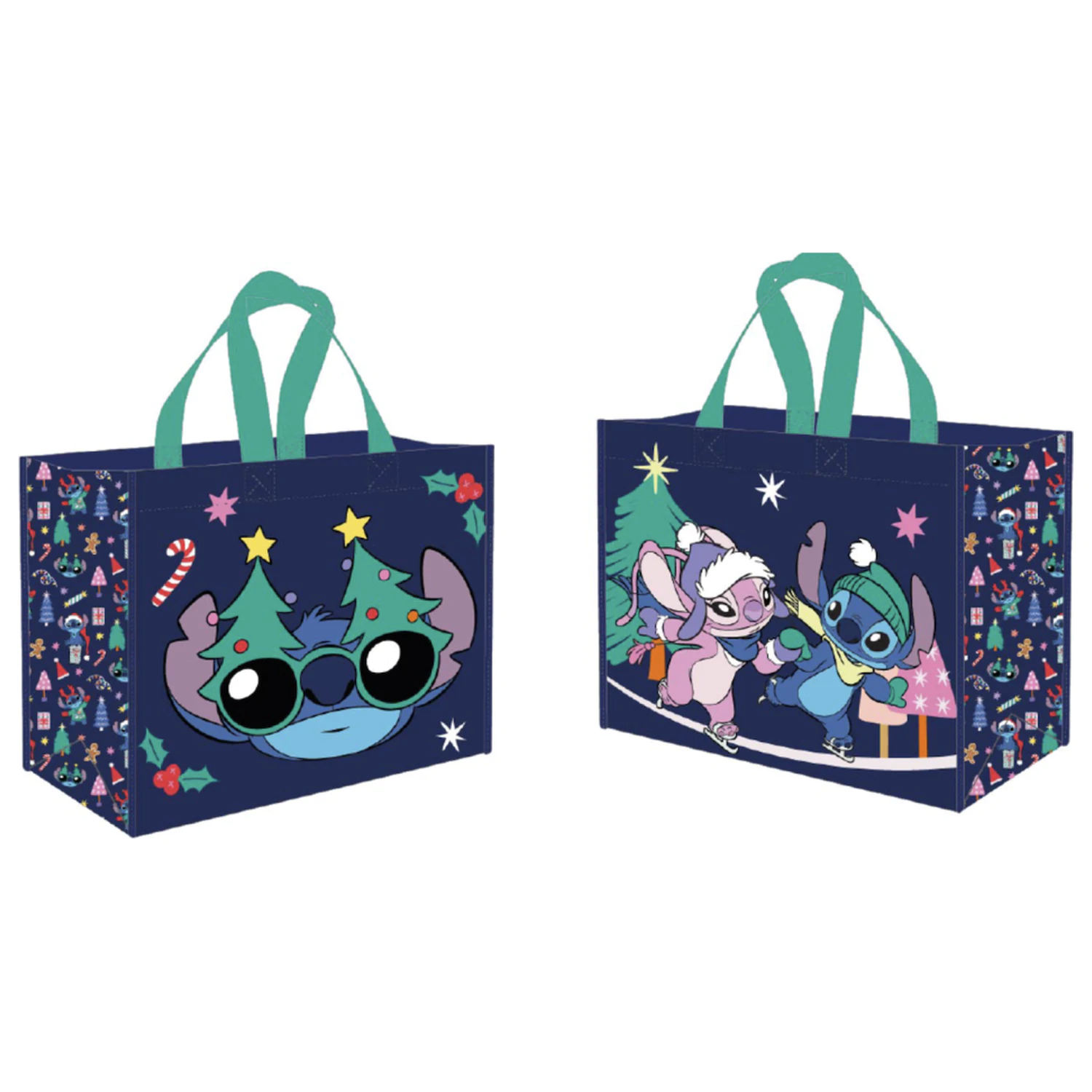 Stitch & Angel Snow & Xmas Shopping Bag zdjęcie produktu