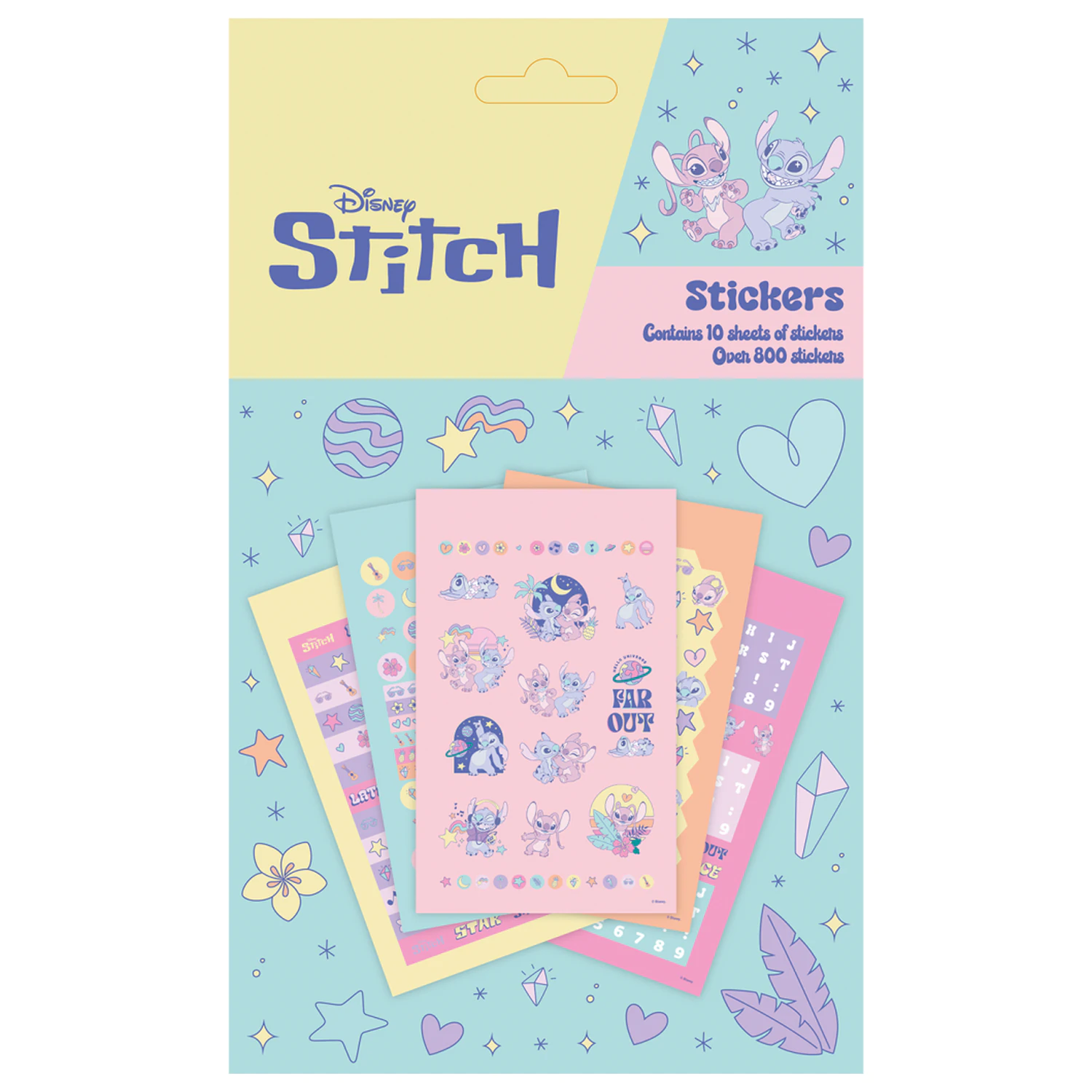 Zestaw 800 naklejek Stitch & Angel Space Rocks zdjęcie produktu