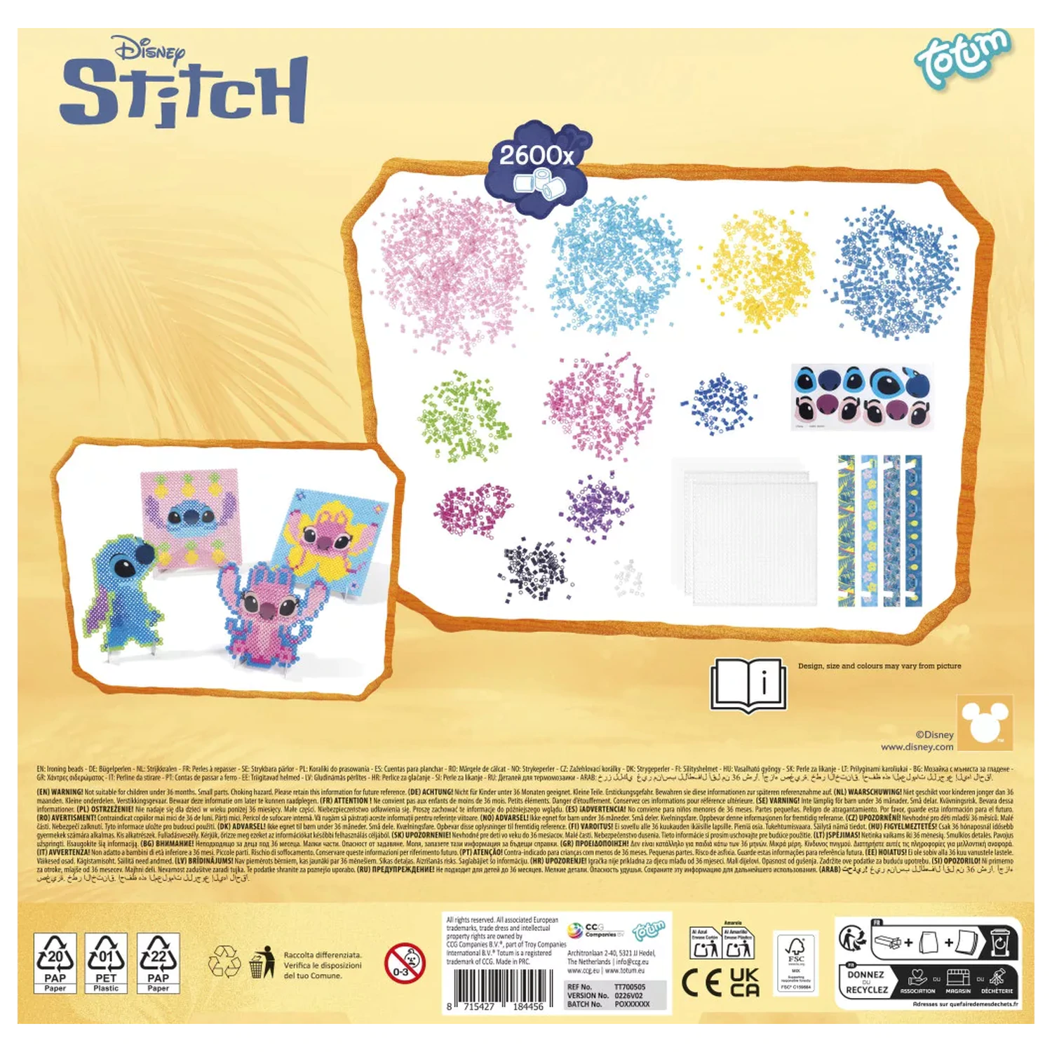 Stitch Angel Zestaw Kreatywny Koraliki do Prasowania zdjęcie produktu