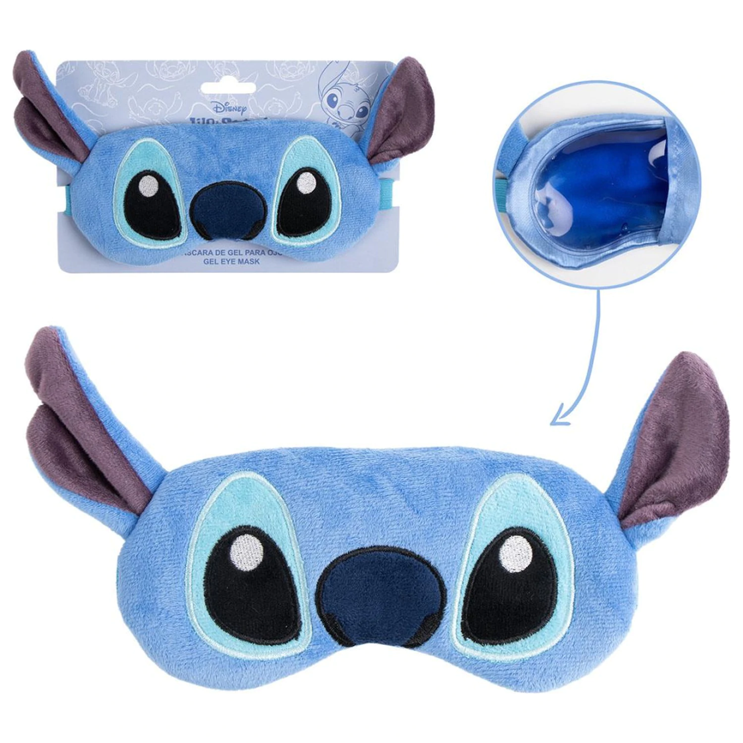 Maska żelowa do spania Stitch Blue dla dorosłych, nocna maska na oczy zdjęcie produktu