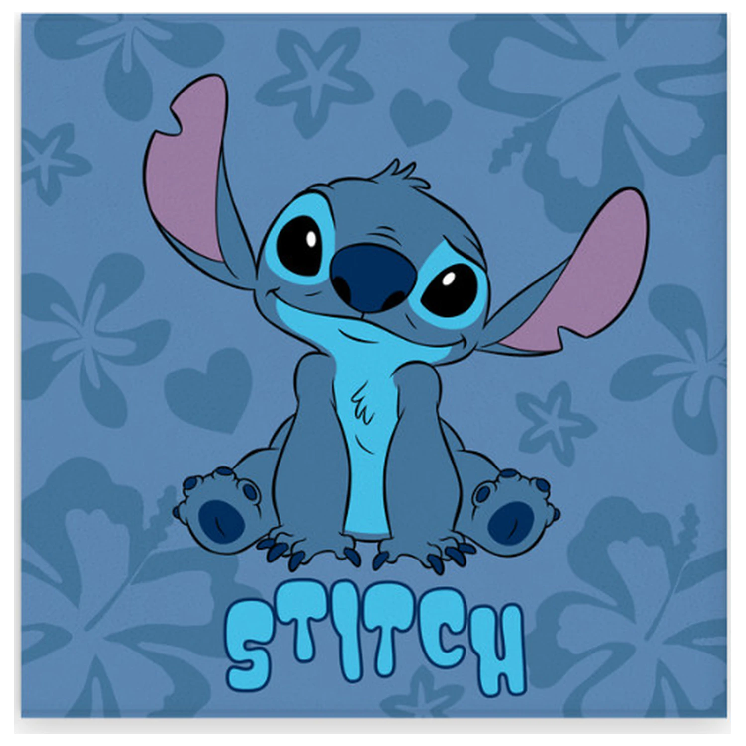 Stitch Blue Hibiscus ręcznik do rąk, ręcznik do twarzy, ręcznik 30x30cm zdjęcie produktu