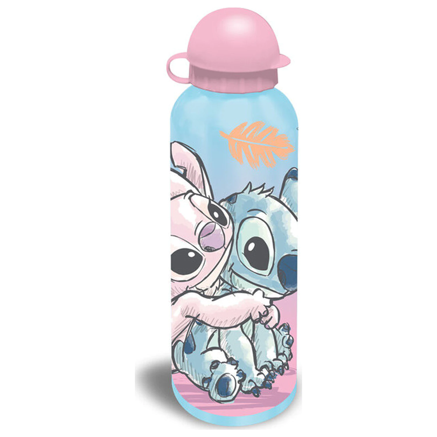 Stitch Cheeky Hug Aluminiowa butelka na wodę z zakrętką 500 ml zdjęcie produktu