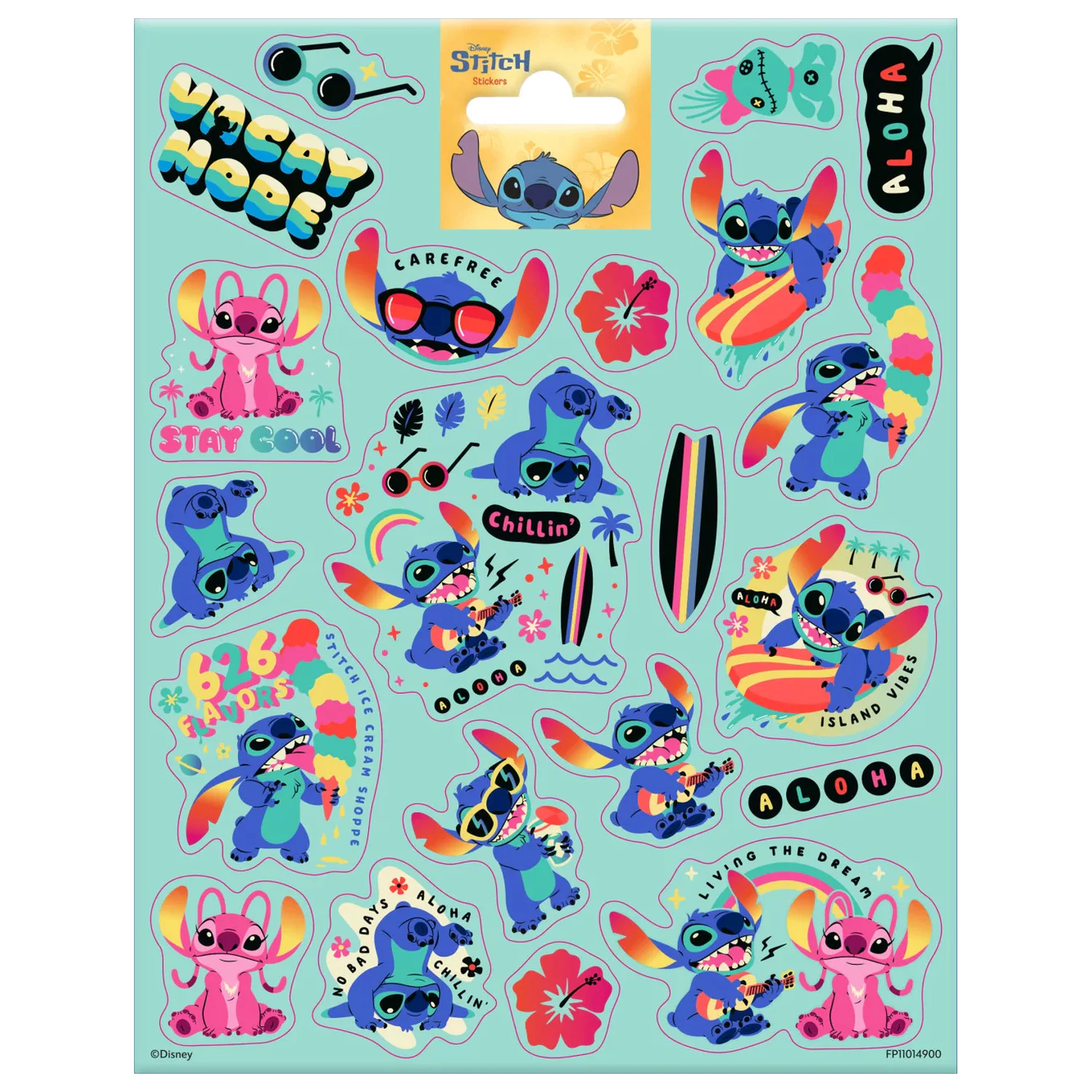 Stitch Chillin' Naklejka zdjęcie produktu