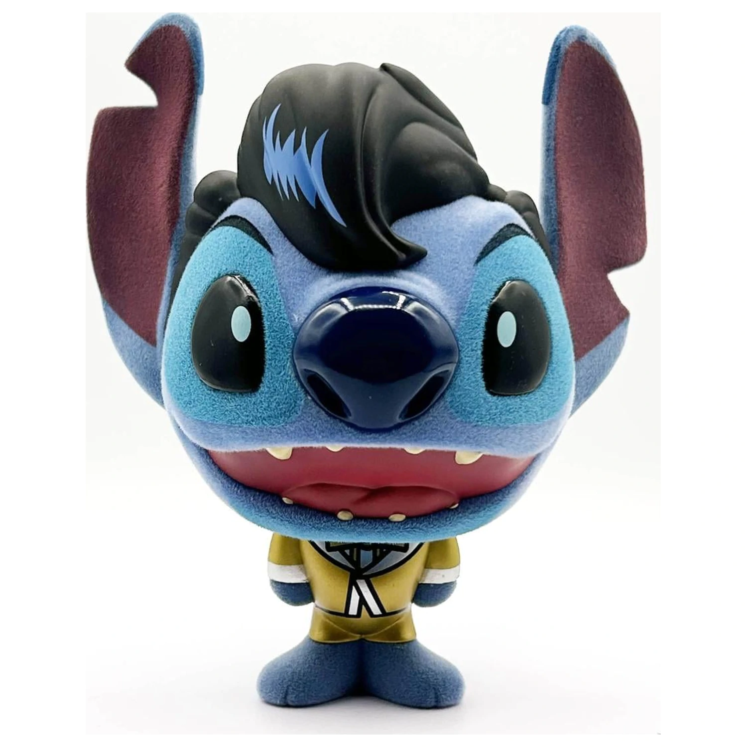 Stitch Elvis Gold Suit Bhunny Flocked Vinylowa Figurka zdjęcie produktu