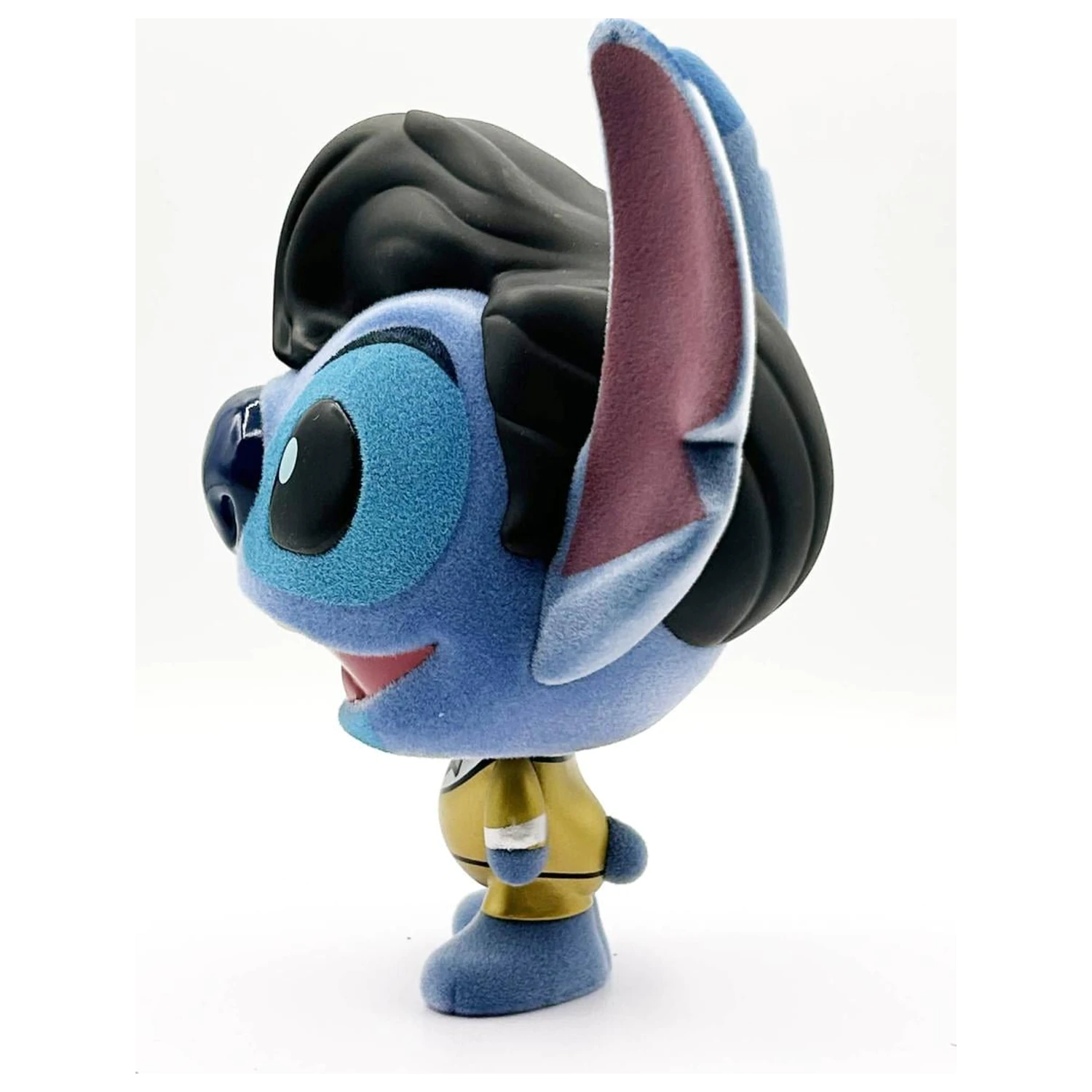 Stitch Elvis Gold Suit Bhunny Flocked Vinylowa Figurka zdjęcie produktu