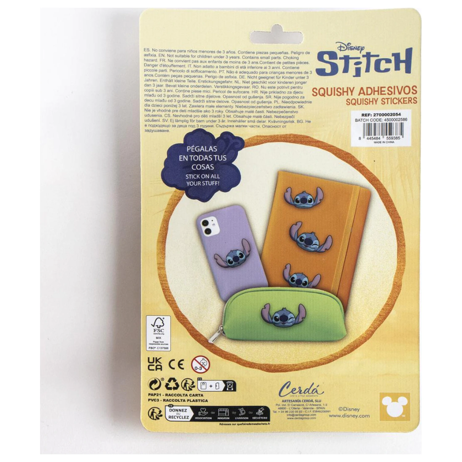 Zestaw naklejek Stitch Face Decor 3 szt. zdjęcie produktu