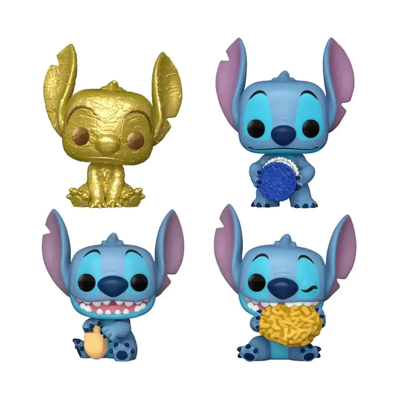 Stitch Holiday 2024 Pocket POP! Figurki winylowe Mini 4-Pack Dreidel Box 4 cm zdjęcie produktu