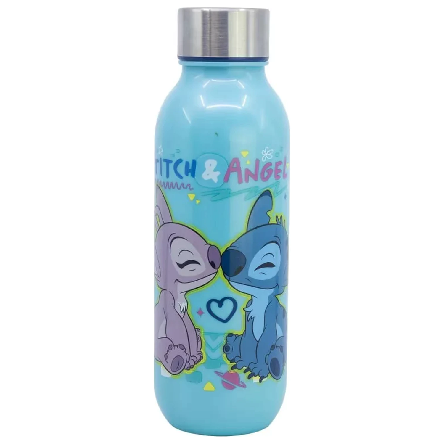 Stitch Love plastikowa butelka na wodę ze zakręcanym korkiem 640 ml zdjęcie produktu
