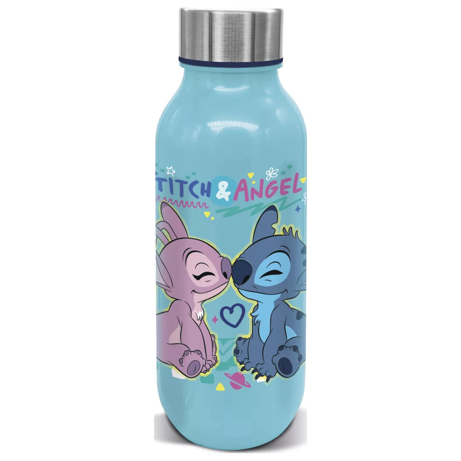 Stitch Love plastikowa butelka na wodę ze zakręcanym korkiem 640 ml zdjęcie produktu