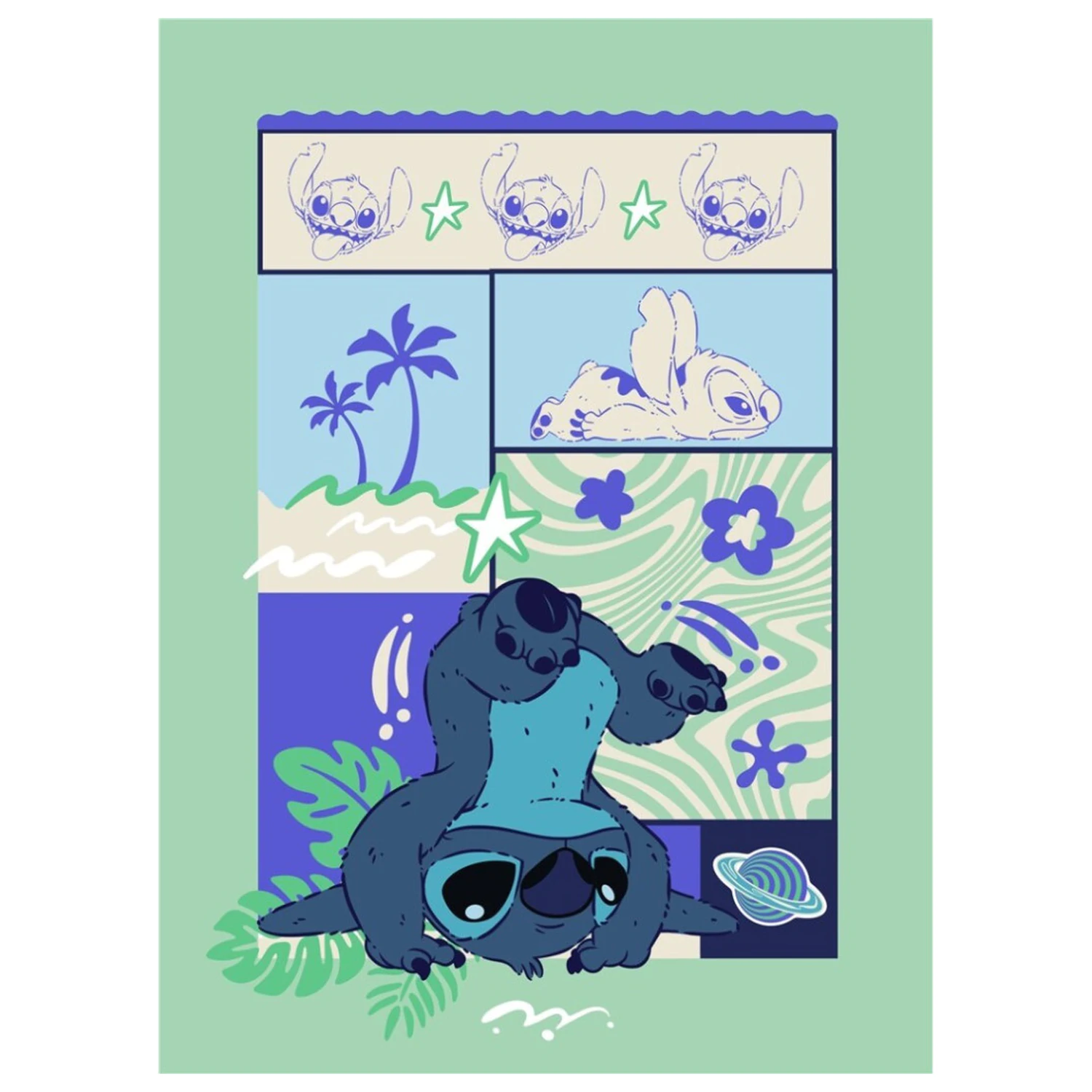 Lilo & Stitch Ocean Breeze Koc 110x150cm zdjęcie produktu