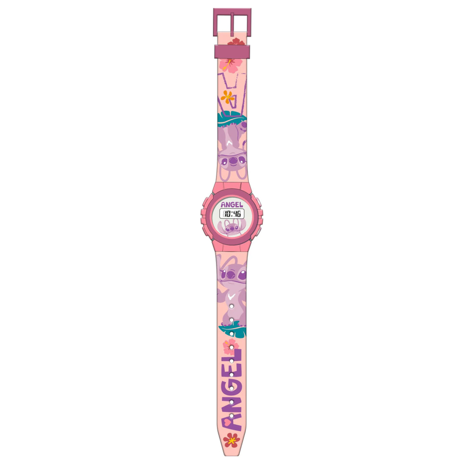 Stitch Pink Angel cyfrowy zegarek zdjęcie produktu