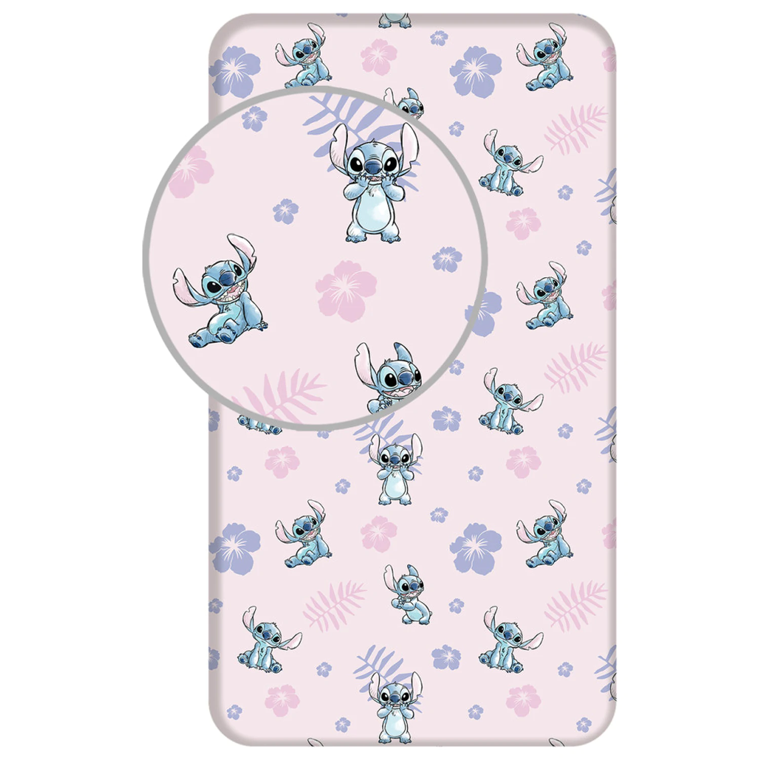 Stitch Pink Prześcieradło z Gumką 90x200 cm zdjęcie produktu