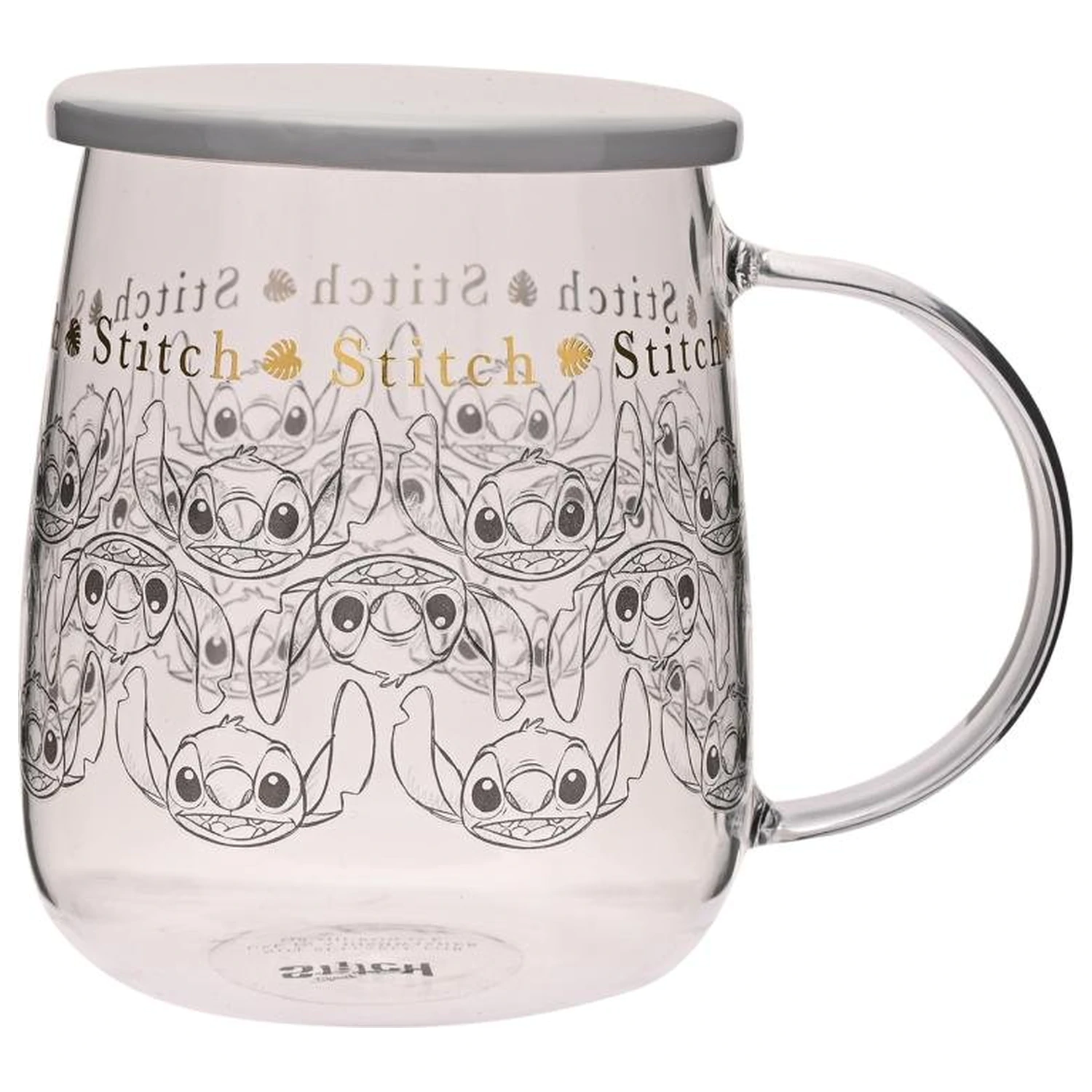 Kubek szklany Stitch z pokrywką 532ml zdjęcie produktu