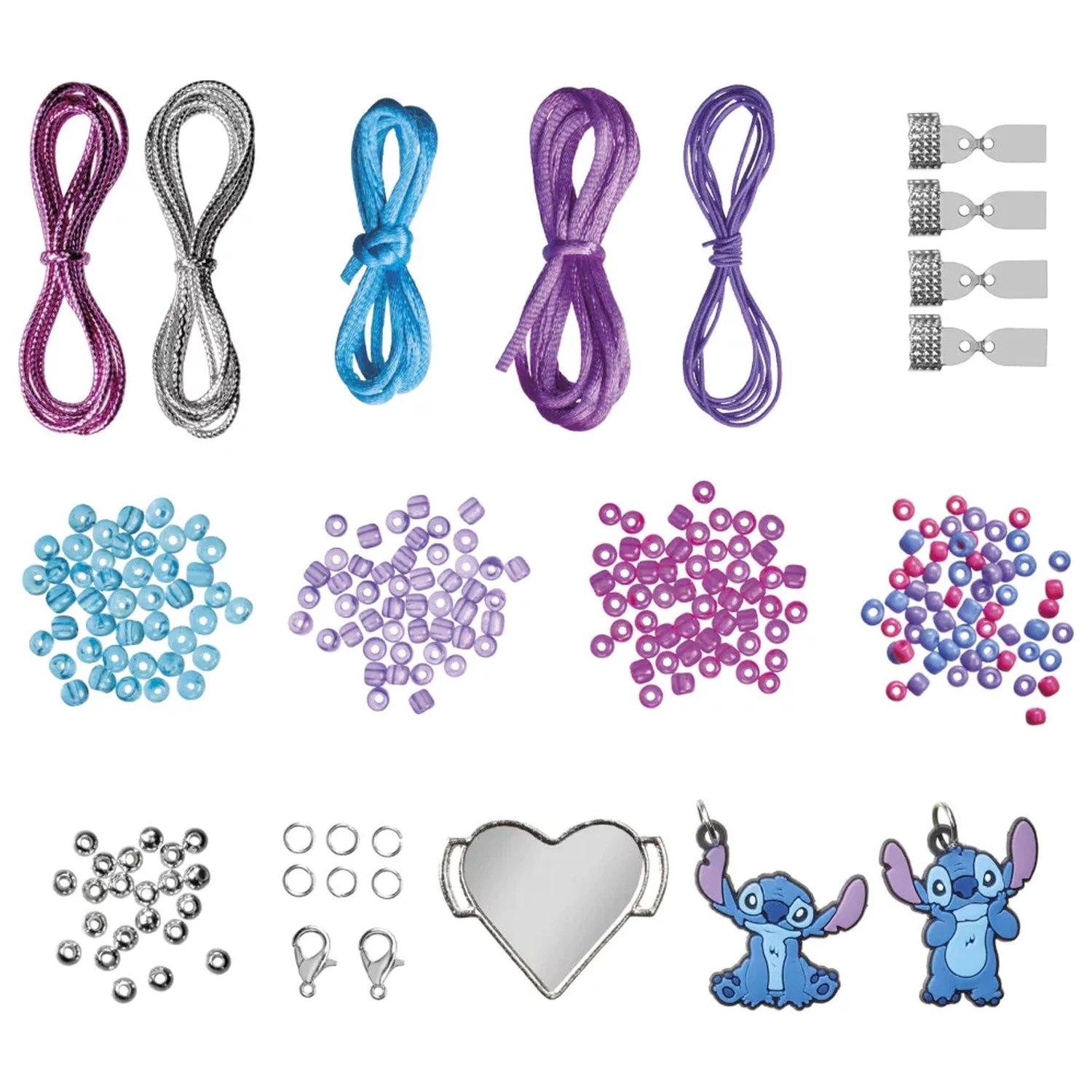 Zestaw do tworzenia fioletowej bransoletki z charmsami Stitch zdjęcie produktu