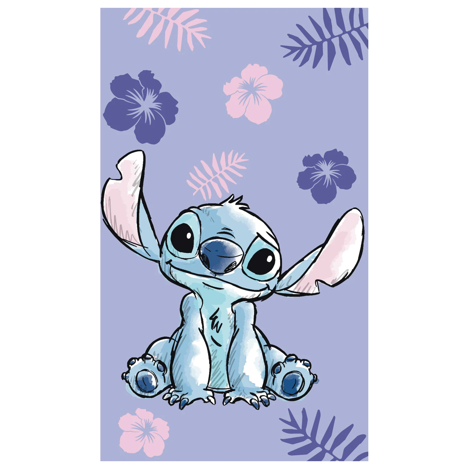 Stitch Fioletowy ręcznik do rąk, ręcznik do twarzy, ręcznik zdjęcie produktu
