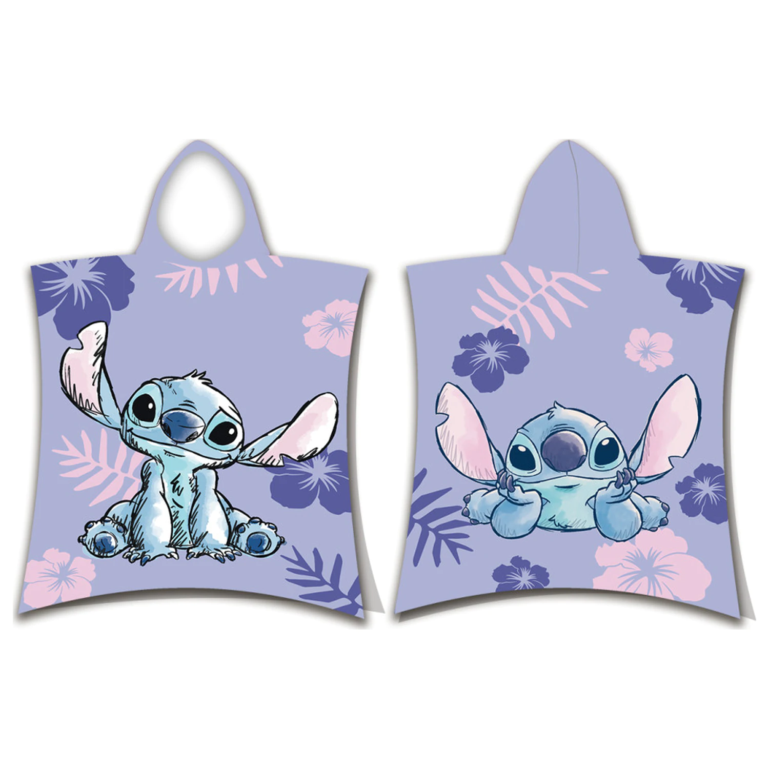Stitch Fioletowy ręcznik plażowy poncho zdjęcie produktu