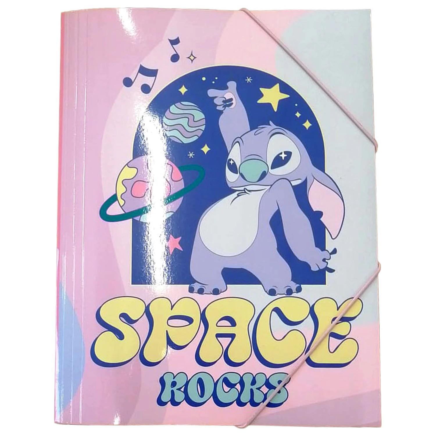 Stitch Space Rocks teczka z gumką A4 zdjęcie produktu