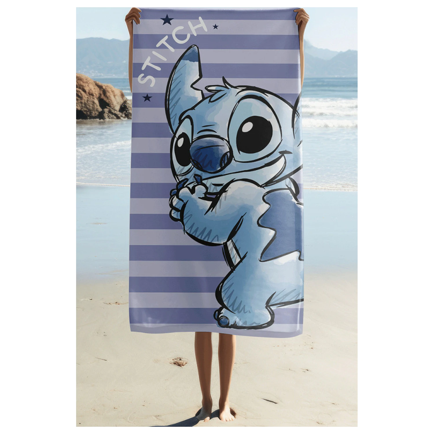 Stitch Stripes ręcznik 70x140cm zdjęcie produktu
