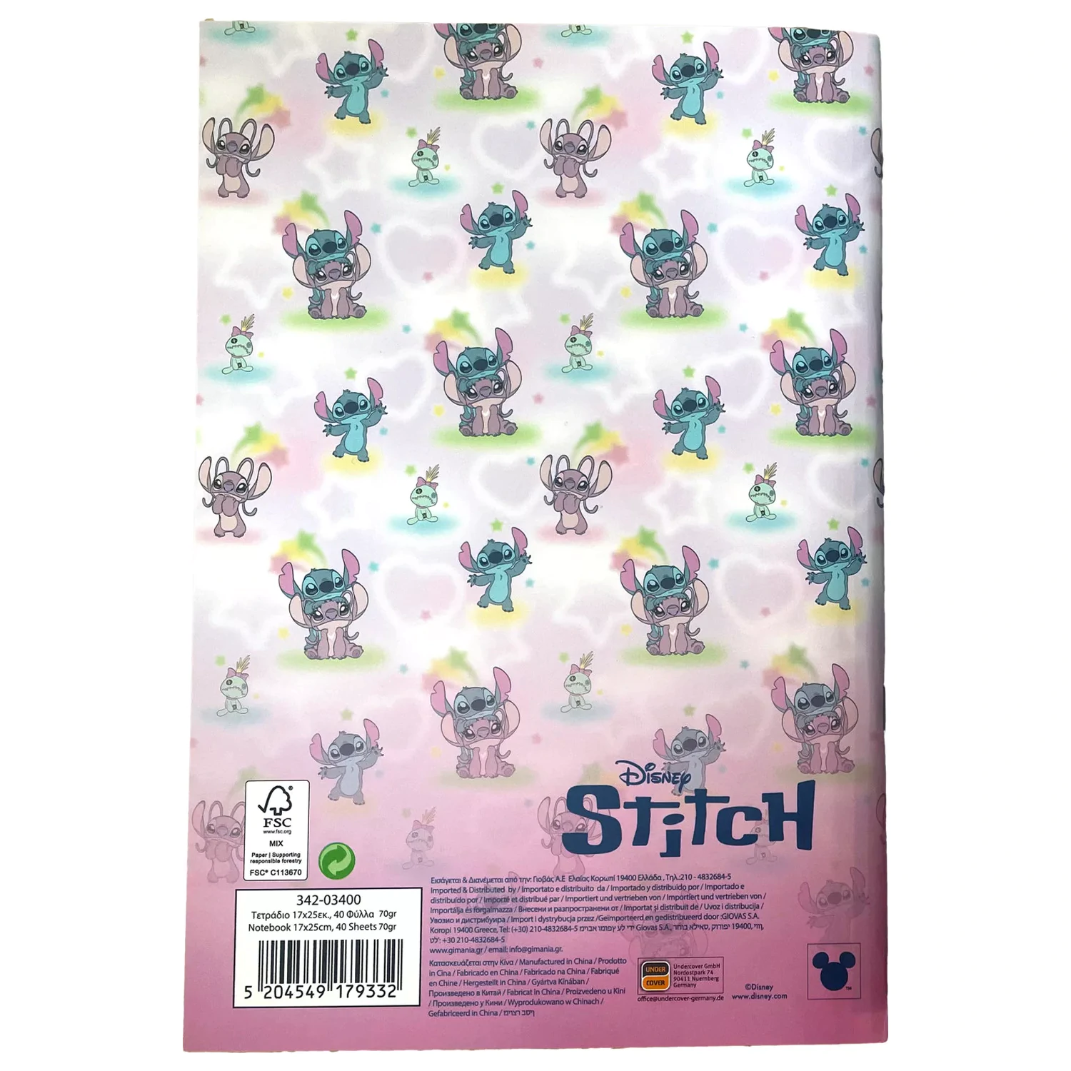 Stitch This World B/5 Notebook w linie 40 stron zdjęcie produktu