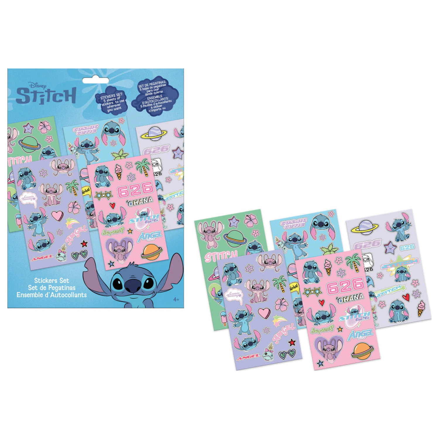 Stitch This World zestaw naklejek 5 arkuszy zdjęcie produktu