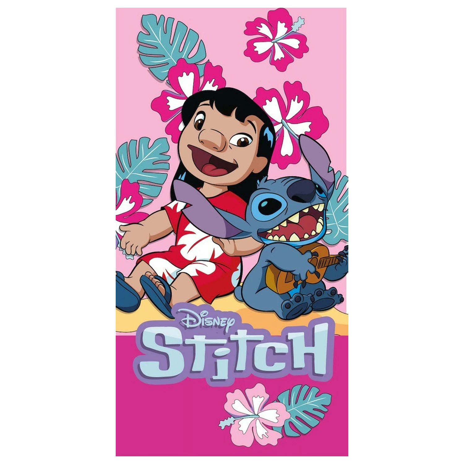 Lilo & Stitch Ukulele Time Ręcznik 70x140 cm zdjęcie produktu