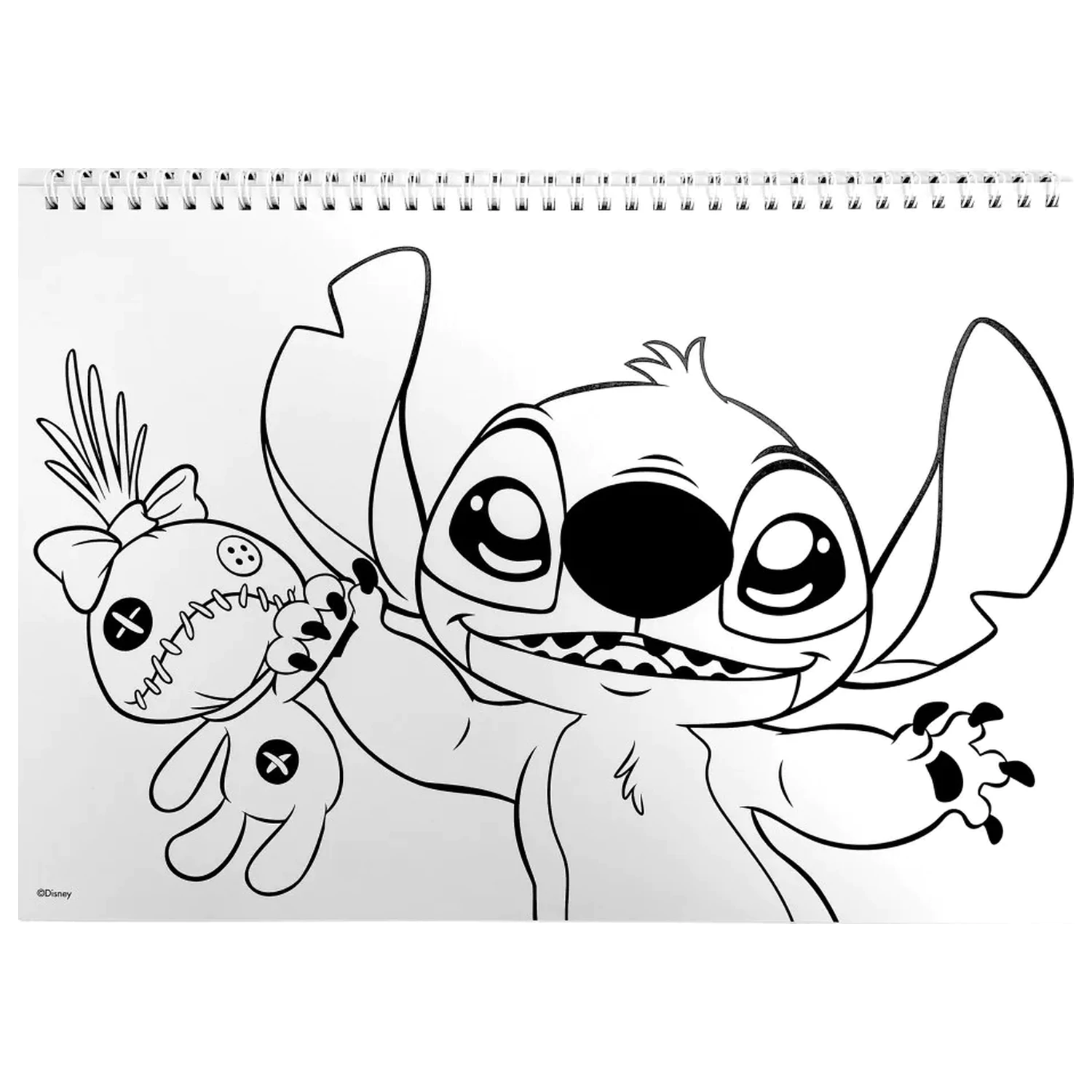 Stitch Universe A4 spiralny szkicownik 40 arkuszy z naklejkami zdjęcie produktu