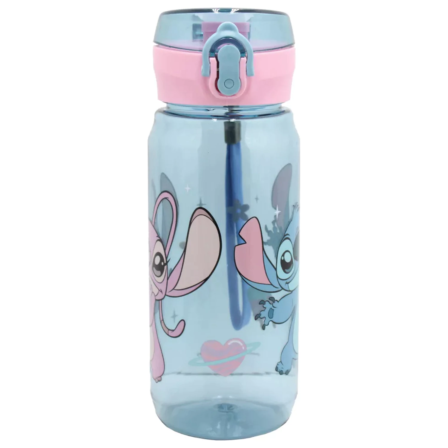 Stitch Universe plastikowa butelka na wodę z wieszakiem 600 ml zdjęcie produktu