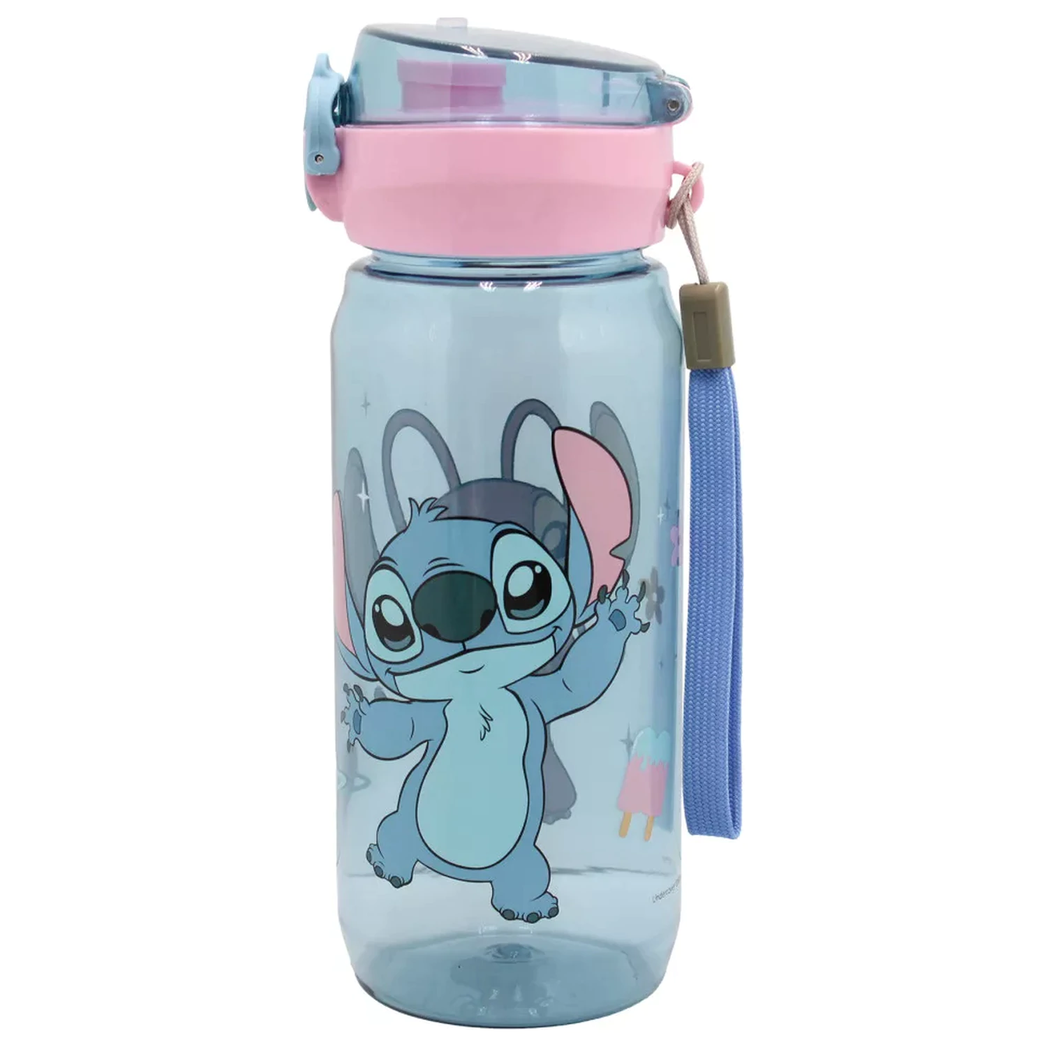 Stitch Universe plastikowa butelka na wodę z wieszakiem 600 ml zdjęcie produktu