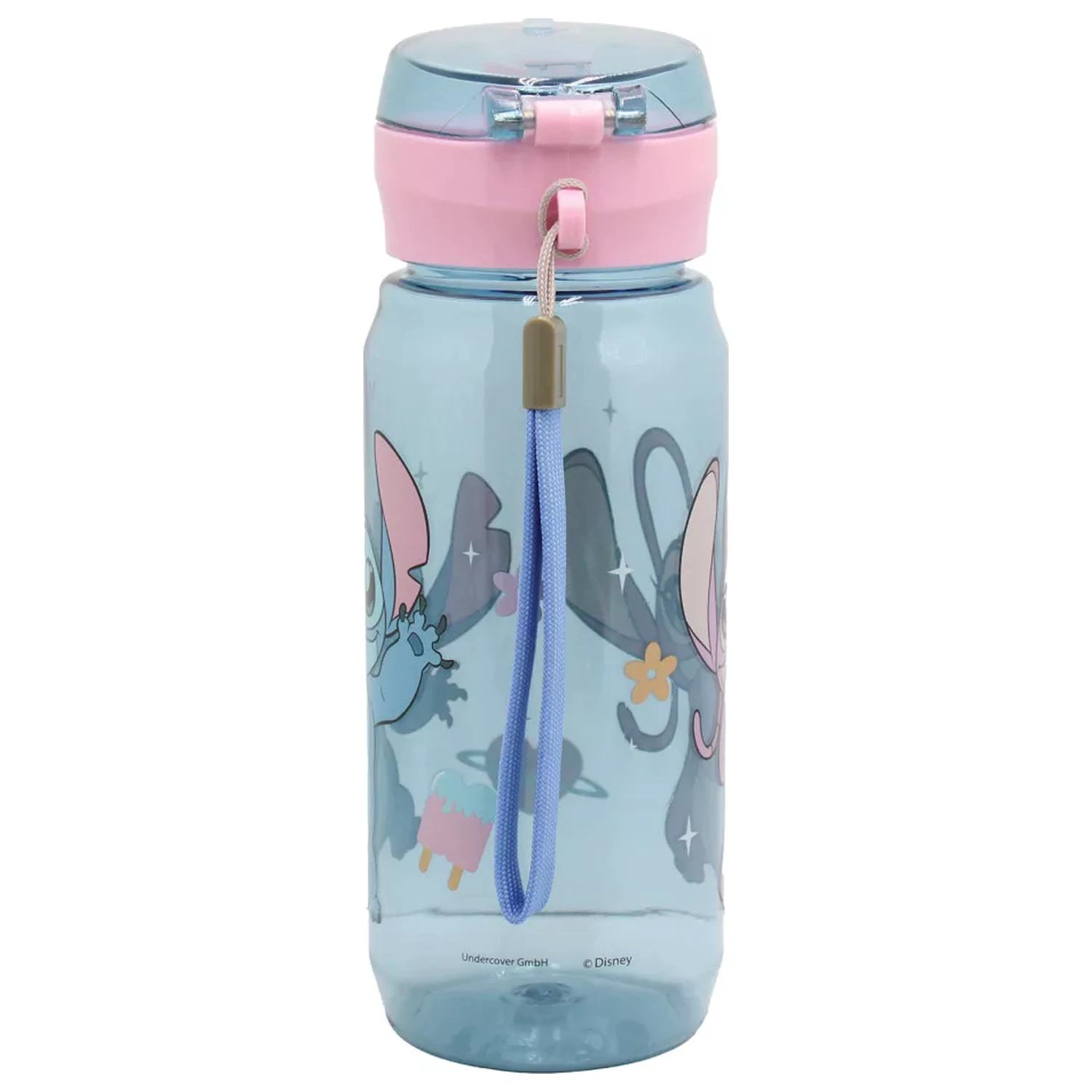 Stitch Universe plastikowa butelka na wodę z wieszakiem 600 ml zdjęcie produktu