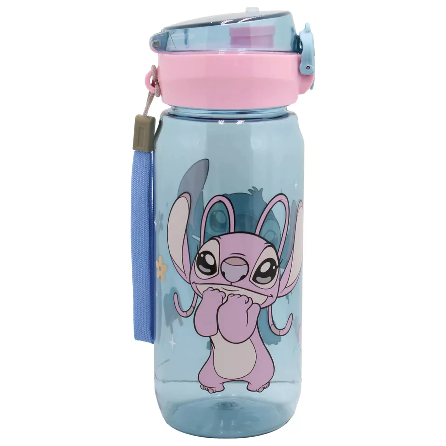 Stitch Universe plastikowa butelka na wodę z wieszakiem 600 ml zdjęcie produktu