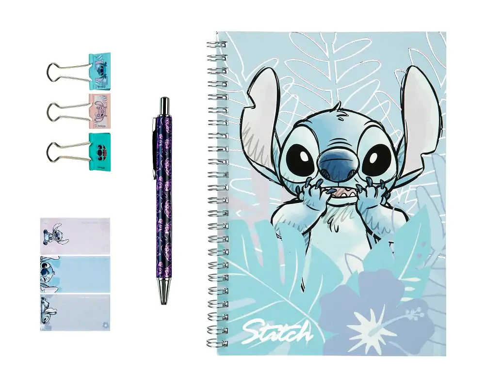 Stitch Akwarelowy zestaw artykułów piśmiennych (8 sztuk) zdjęcie produktu