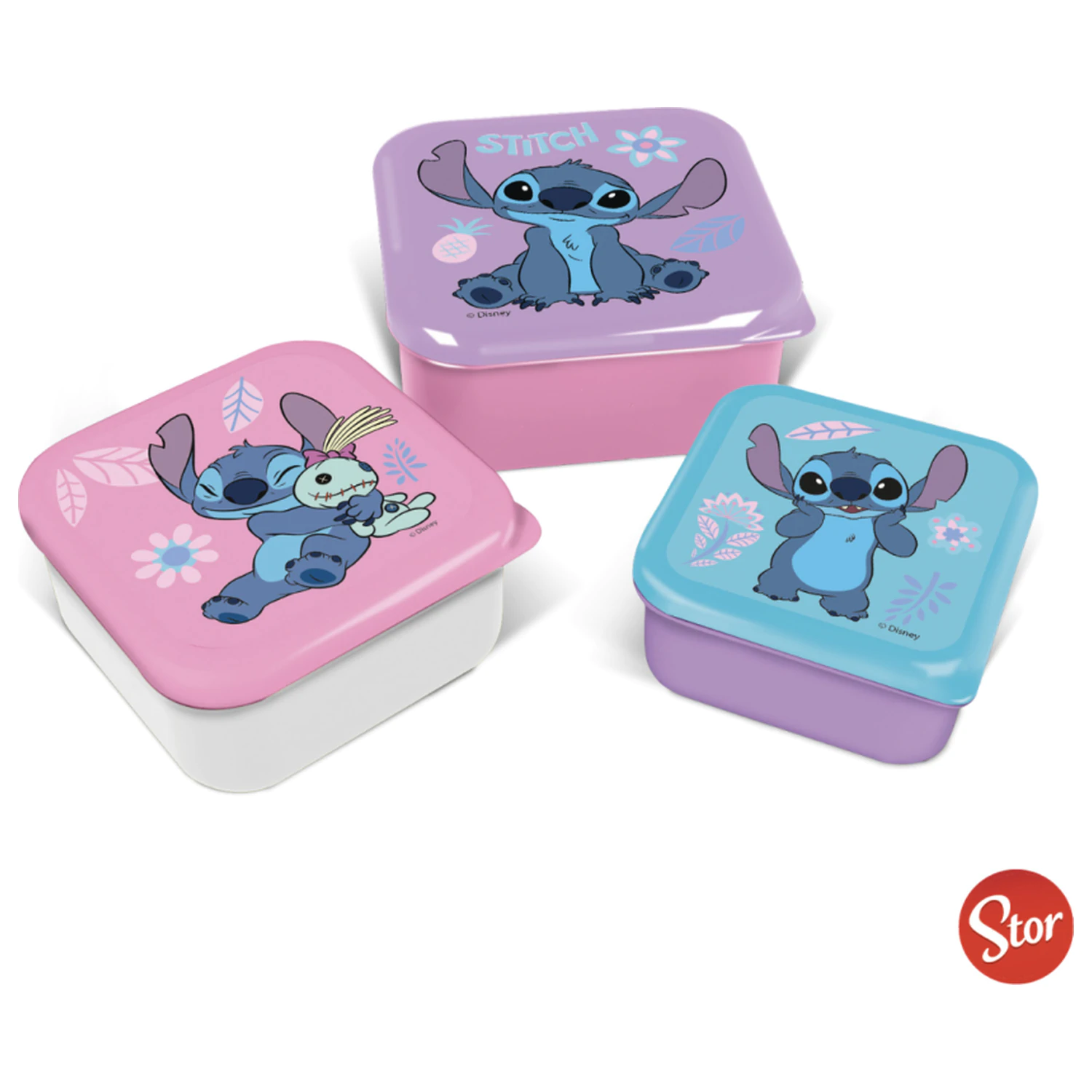 Stitch Watercolor Snack Boxes 3 szt. zdjęcie produktu