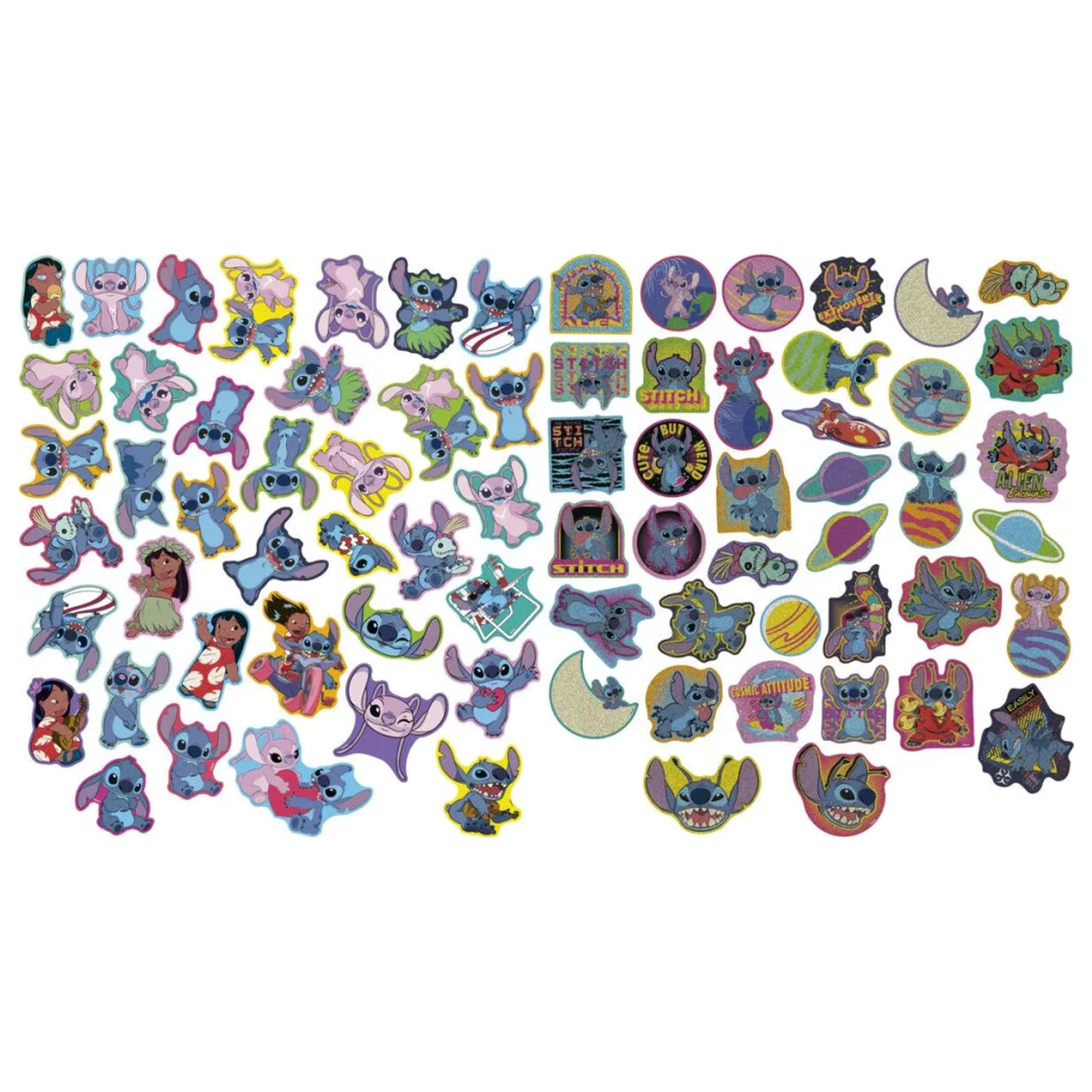 Stitch Zestaw Naklejek Dziwny Kształt 75 szt. zdjęcie produktu