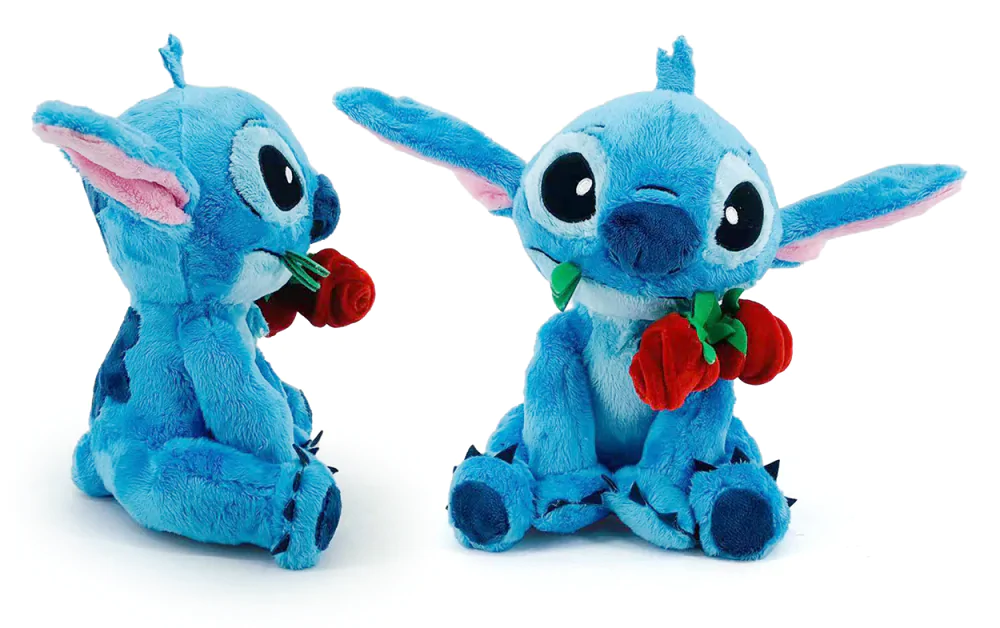 Pluszowy Stitch z Różą 25cm zdjęcie produktu