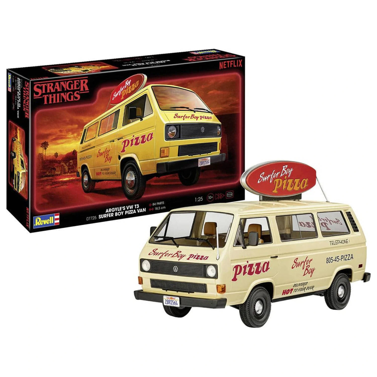 Stranger Things Model Kit 1/25 VW T3 Bus Surfer Boy 19 cm zdjęcie produktu