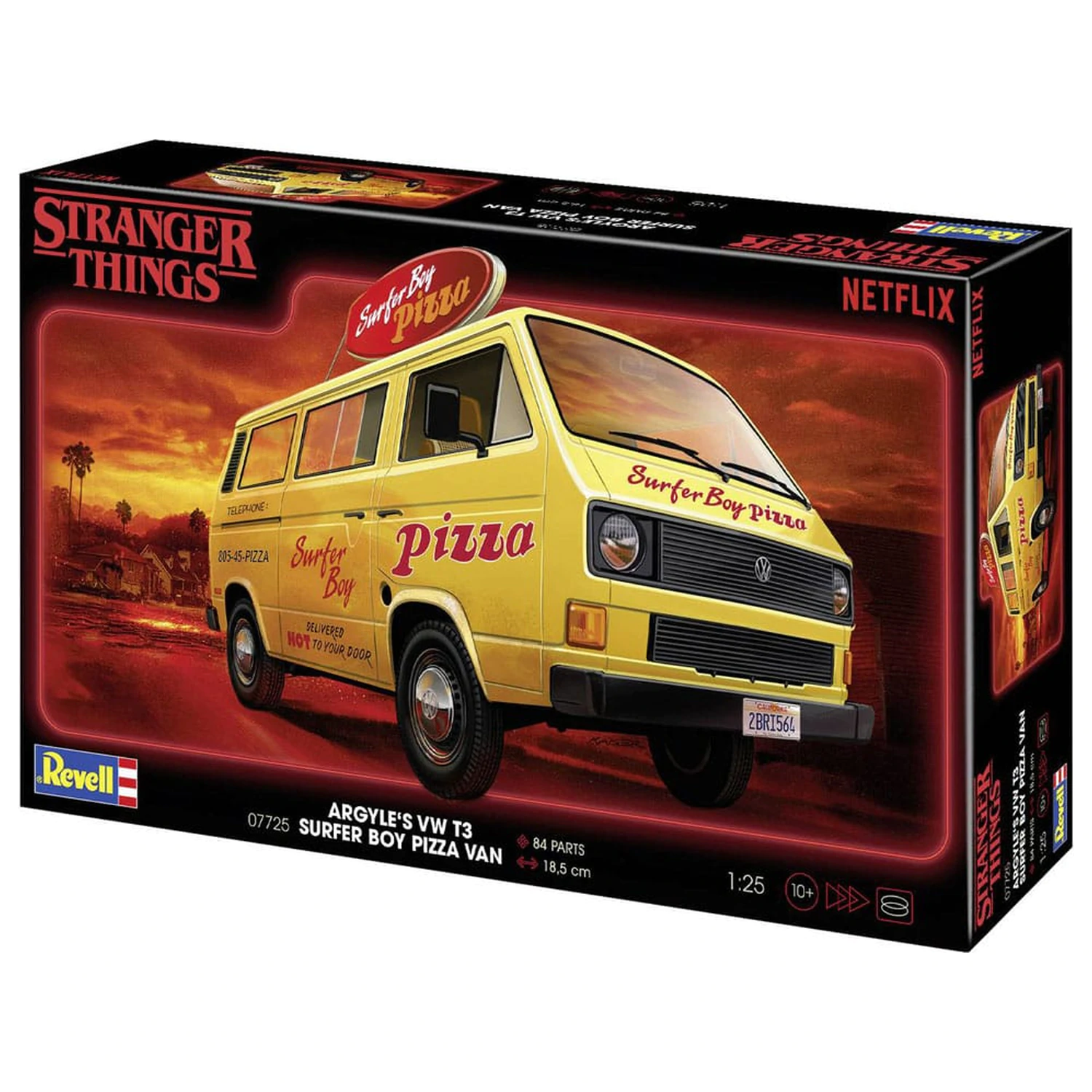 Stranger Things Model Kit 1/25 VW T3 Bus Surfer Boy 19 cm zdjęcie produktu