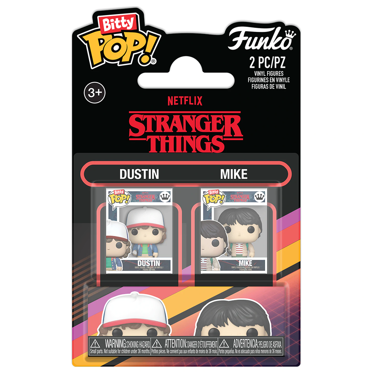 Stranger Things Bitty Funko POP! Winyl Figurka 2-Pak Dustin i Mike zdjęcie produktu