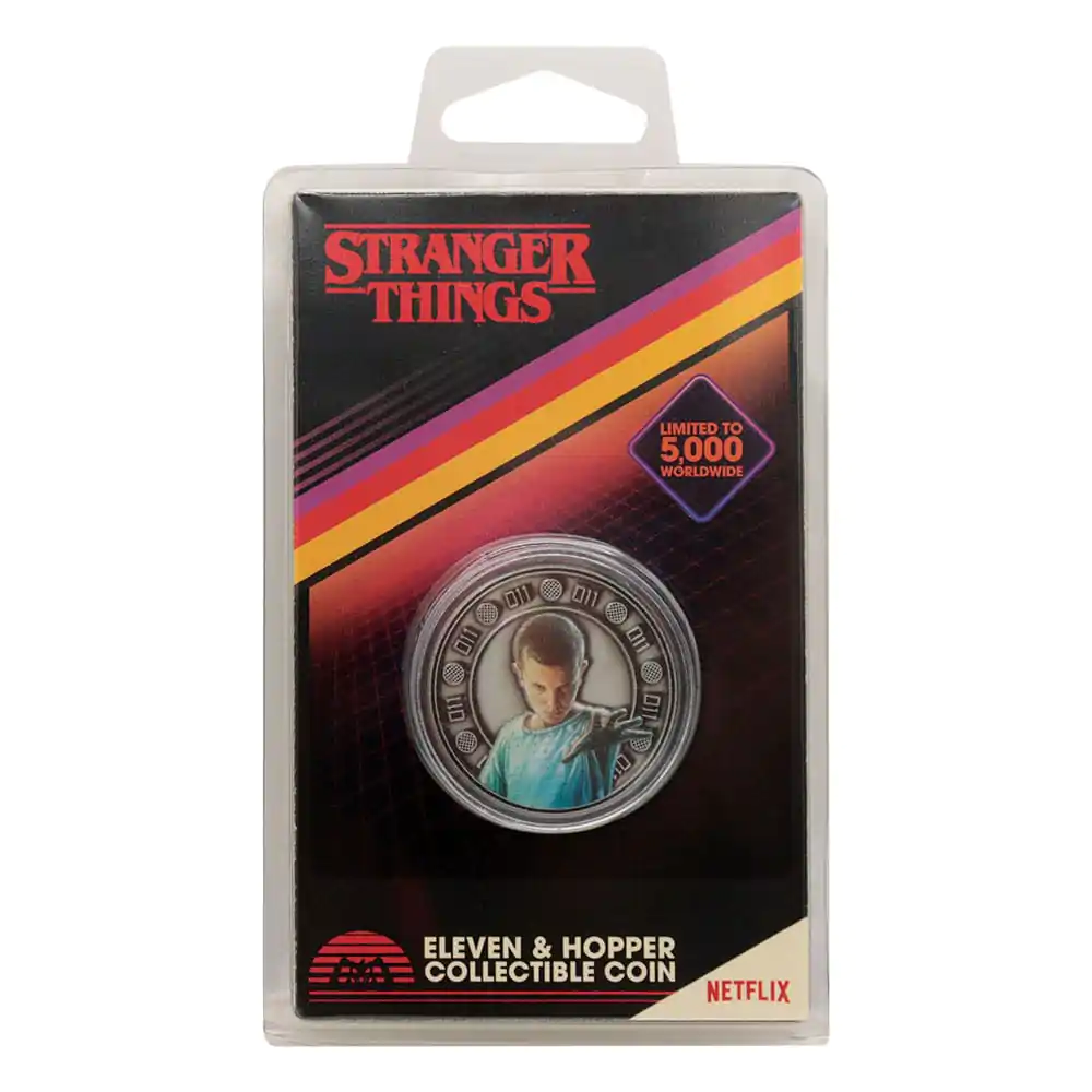 Moneta kolekcjonerska Stranger Things Eleven & Hopper 4 cm zdjęcie produktu