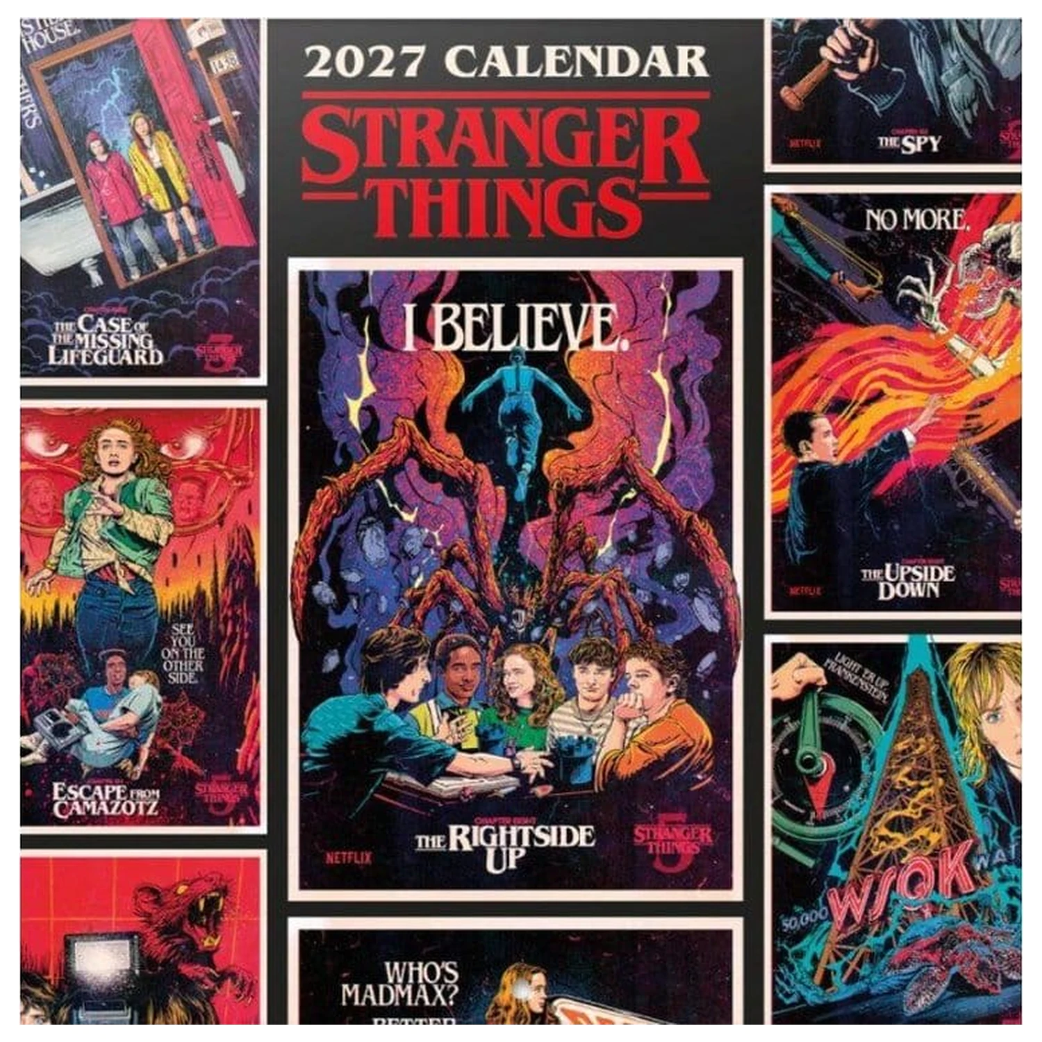 Stranger Things Kalendarz ścienny 2027 30 x 30 cm zdjęcie produktu