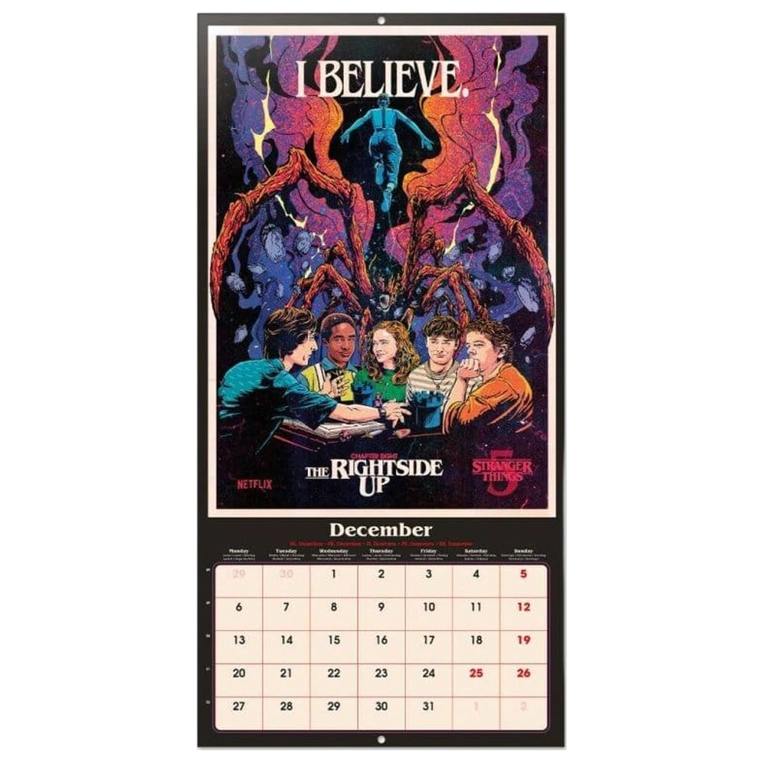 Stranger Things Kalendarz ścienny 2027 30 x 30 cm zdjęcie produktu