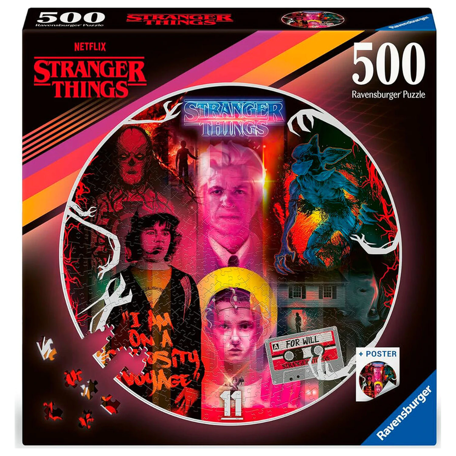 Stranger Things Okrągłe Puzzle Przyjaciele Nie Kłamią (500 elementów) zdjęcie produktu
