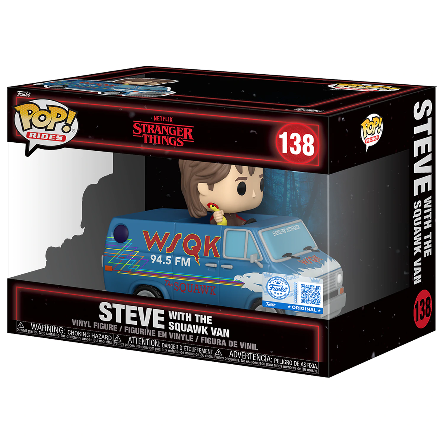 Stranger Things Funko POP! Rides Deluxe Vinyl Steve z The Squawk Van Exclusive 9 cm zdjęcie produktu